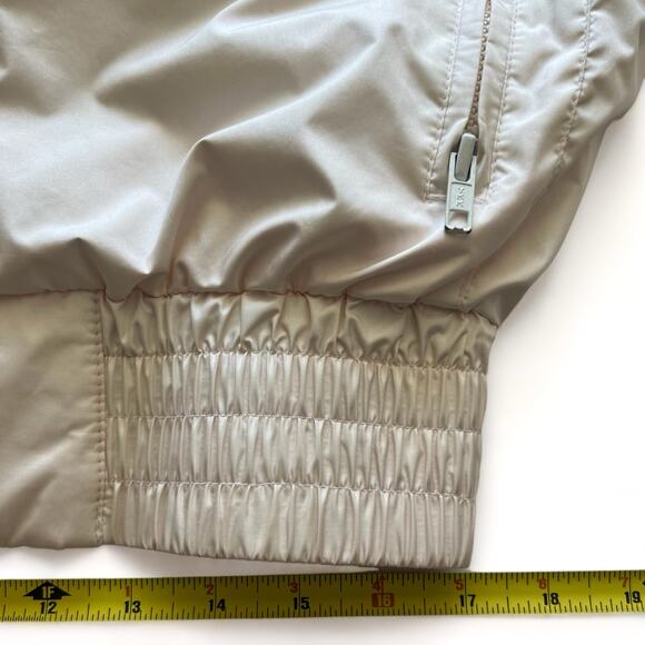 Vintage 80s Alpine Design Lined Windbreaker Nylon Zip Jacket Pink White Purple M - Picture 13 of 14